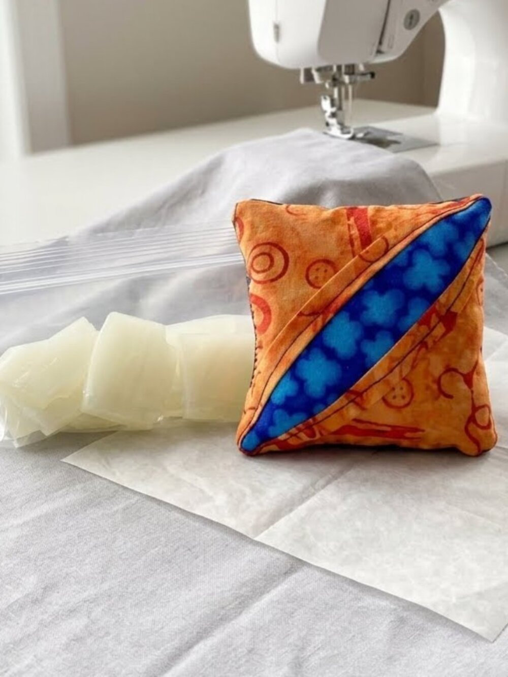 Bundle of Sewing Notions White Tailors Chalk Handmade Pin Cushion
